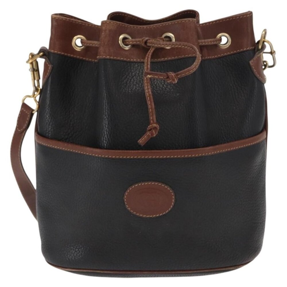 Authentic GUCCI Shoulder Bag Leather Black Gold 001 904 0791 - Picture 9 of 16